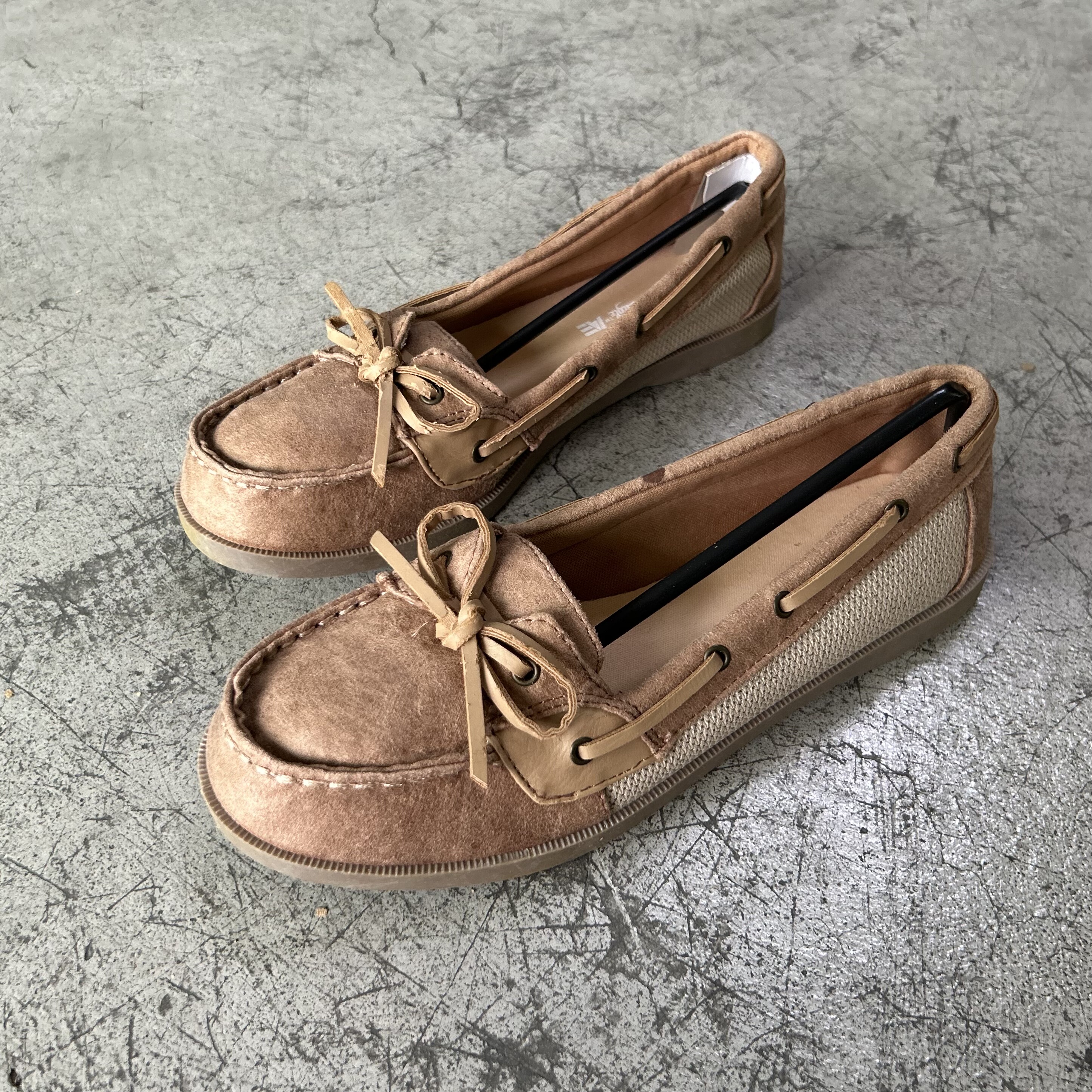 平底休闲女鞋帆布鞋帆船鞋蝴蝶结图片
