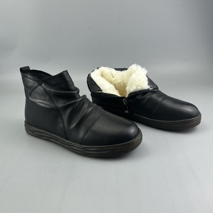 羊毛保暖牛皮女靴 防寒短靴 真皮短靴XK28 福利价冬季 D家16年老店