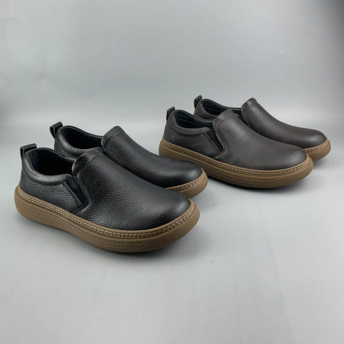 D家16年老店 热销外贸风宽头套脚休闲男鞋 牛皮素面男款皮鞋7111,流行男鞋,休闲皮鞋,淘宝优惠券,粉丝福利购,淘宝优惠卷