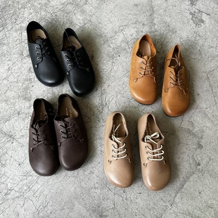 森女鞋 学院风休闲女鞋 818 优质复古大头女皮鞋 D家16年老店
