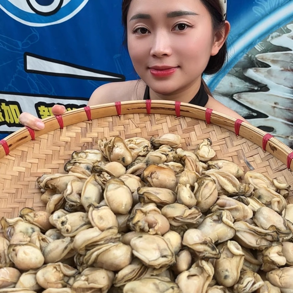 湛江大号金蚝干生蚝干淡晒半干不抽油煲汤金蚝墨鱼干鸡爪汤台山