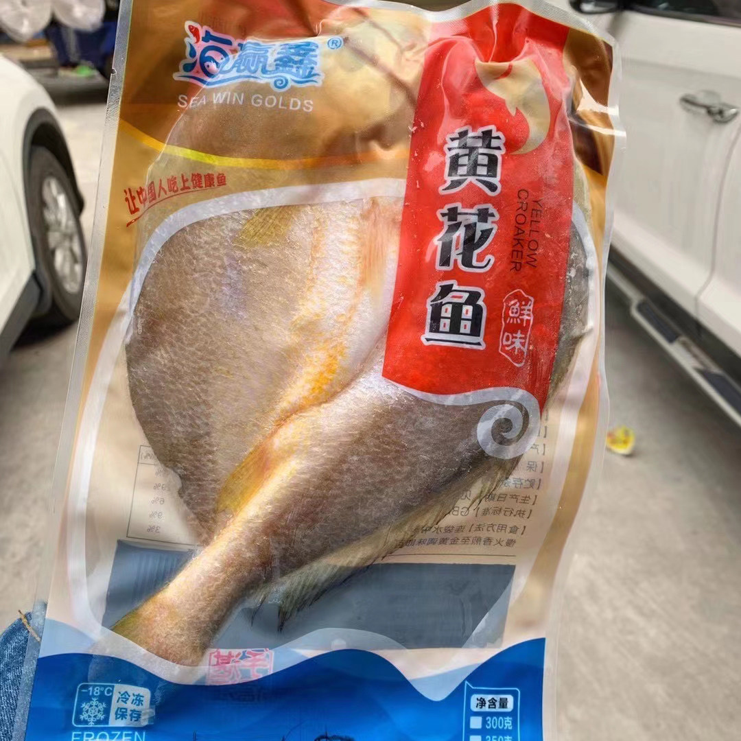 湛江特产一夜埕黄花鱼淡晒大黄鱼新鲜黄鱼鮝五条9两一条顺丰包邮