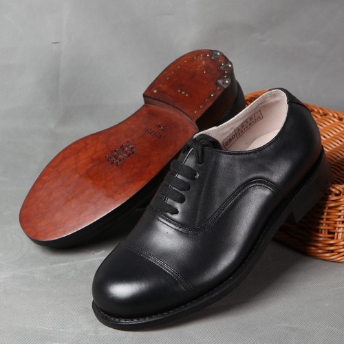 3516厂65式手工皮鞋 真皮底三接头正装男鞋圆头大码宽松透气皮鞋