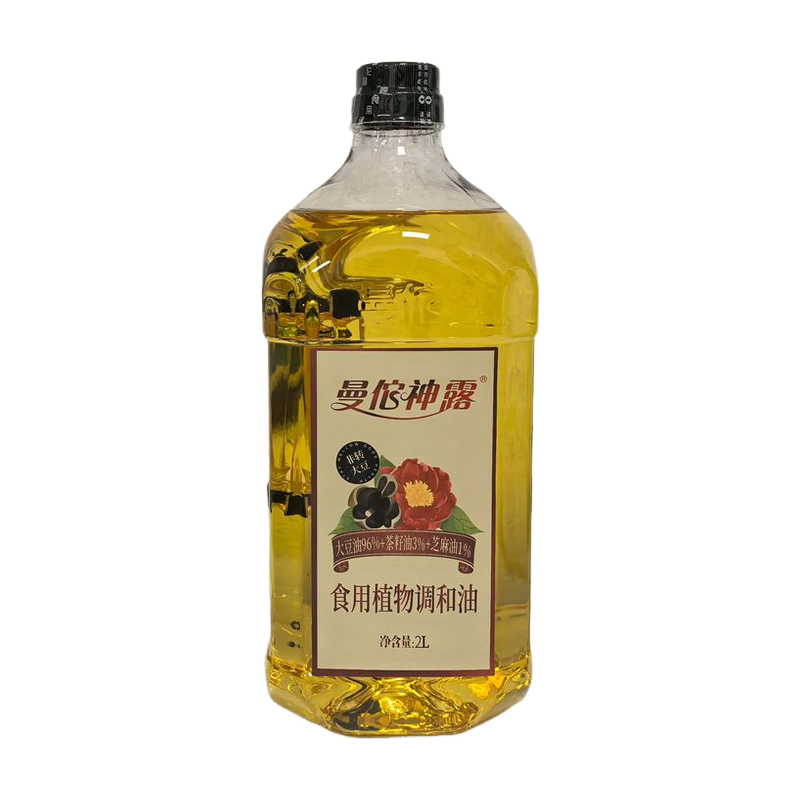 曼佗神露植物调和油家用非转基因茶油茶籽油食用2L桶装梅州客家