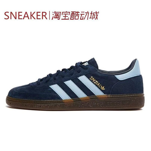 #三叶草 Adidas Originals Handball Spzl 蓝棕 BD7633 DB3021