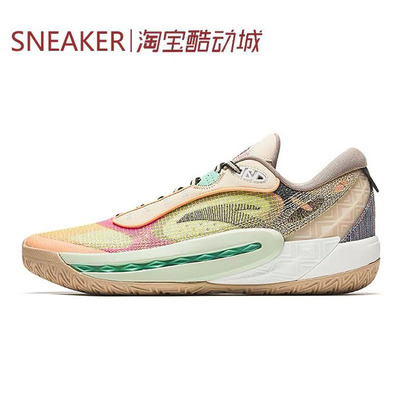 #Anta 安踏 狂潮6 氮科技 篮球鞋 男款 黄橙蓝 112431106Q-7
