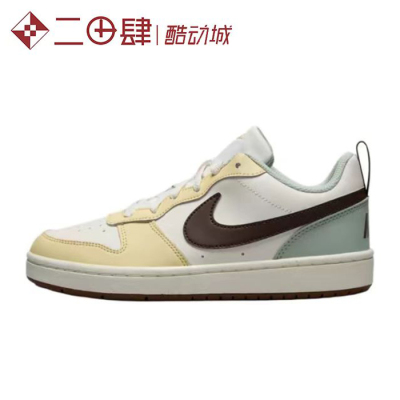 #耐克 Nike Court Borough 低帮 板鞋 GS 白黄色 HV1804-121
