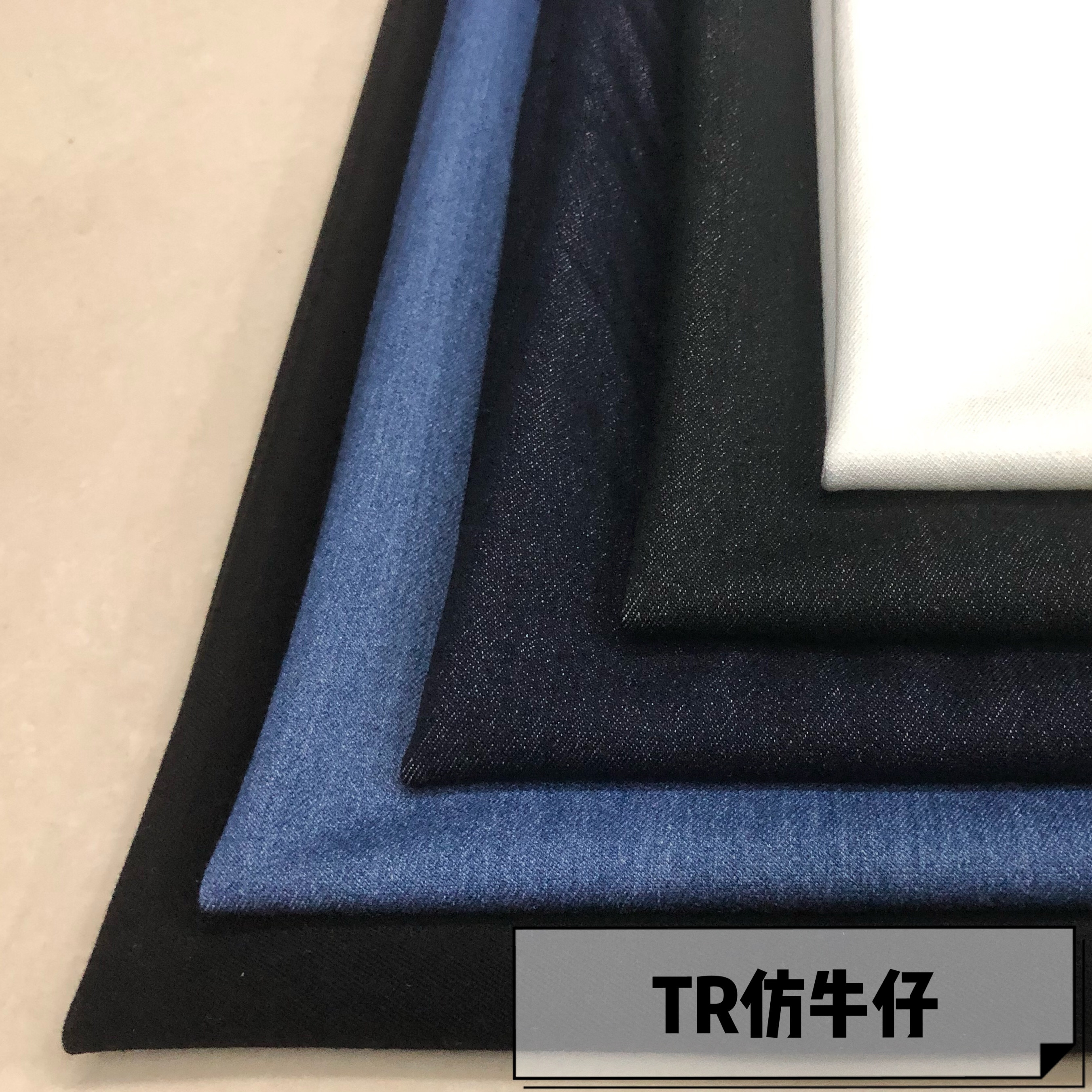 纯色涤棉弹力风衣服装diy布料图片