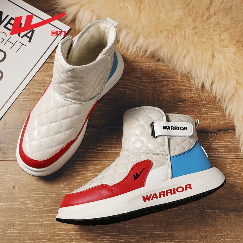 回力男士雪地靴加绒保暖防水防寒面包鞋高帮东北棉鞋男款大棉鞋子