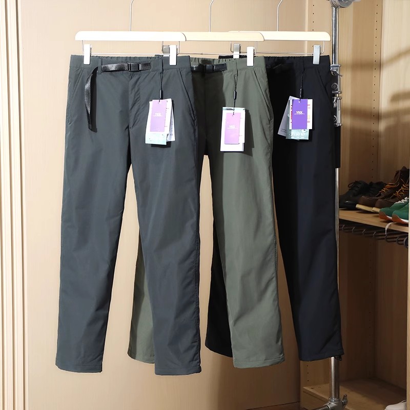 冬季男士户外加厚腰带冲锋休闲裤