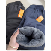 休闲裤 魔薇家 男 24秋冬男装 直筒抓绒棉裤 品P订单 滑雪户外运动