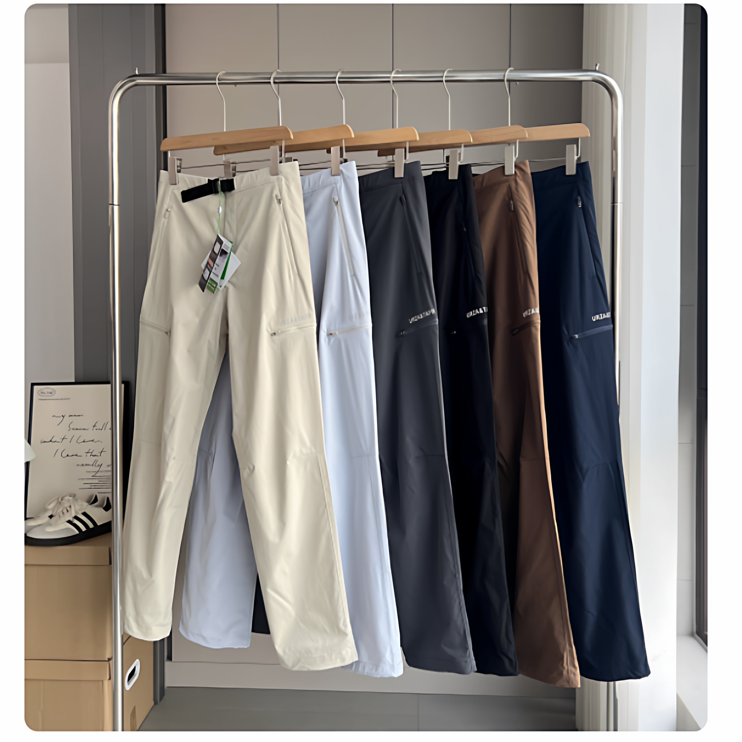 渠道好货！情侣款春季户外防水软壳冲锋裤徒步登山裤工装裤伞兵裤,男装,休闲裤,淘宝优惠券,粉丝福利购,淘宝优惠卷