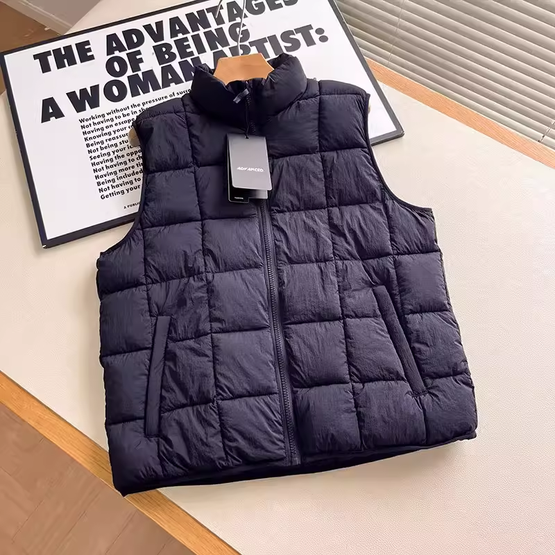 日系男装女装2025冬季空气棉服背心便携式保暖马甲立领外套483632,男装,常规马甲,淘宝优惠券,粉丝福利购,淘宝优惠卷