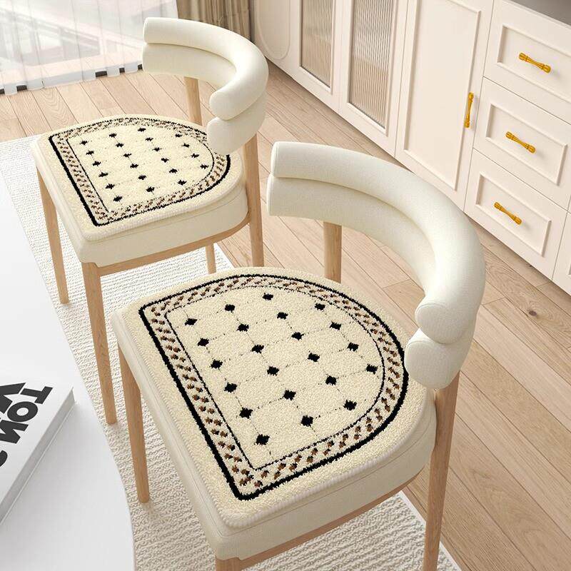 实木椅子坐垫用季防凉久坐座垫美式椭圆形防滑