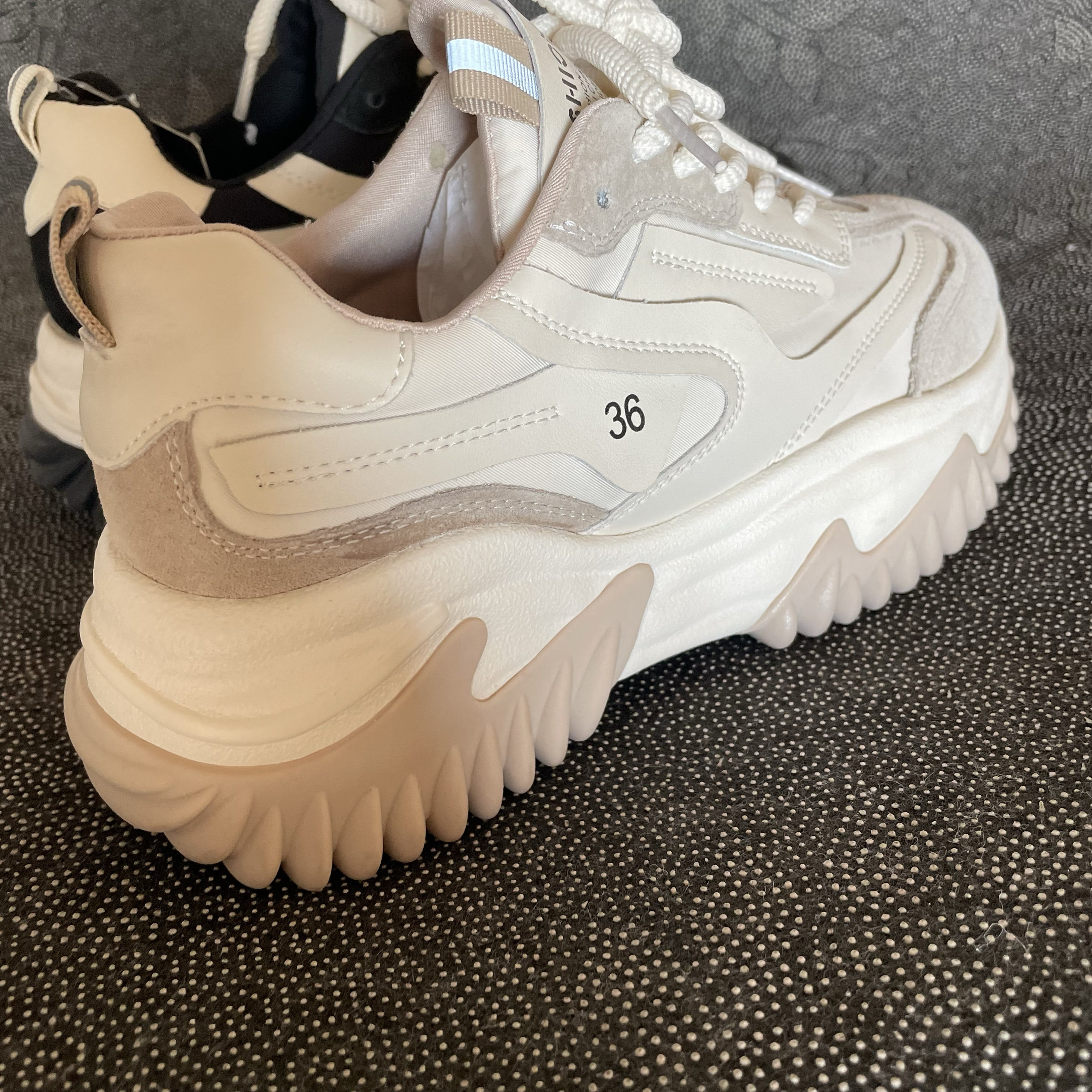 格林菲尔2025新款牛皮厚底增高时尚百搭休闲鞋潮流轻便系带女鞋,女鞋,时尚休闲鞋,淘宝优惠券,粉丝福利购,淘宝优惠卷