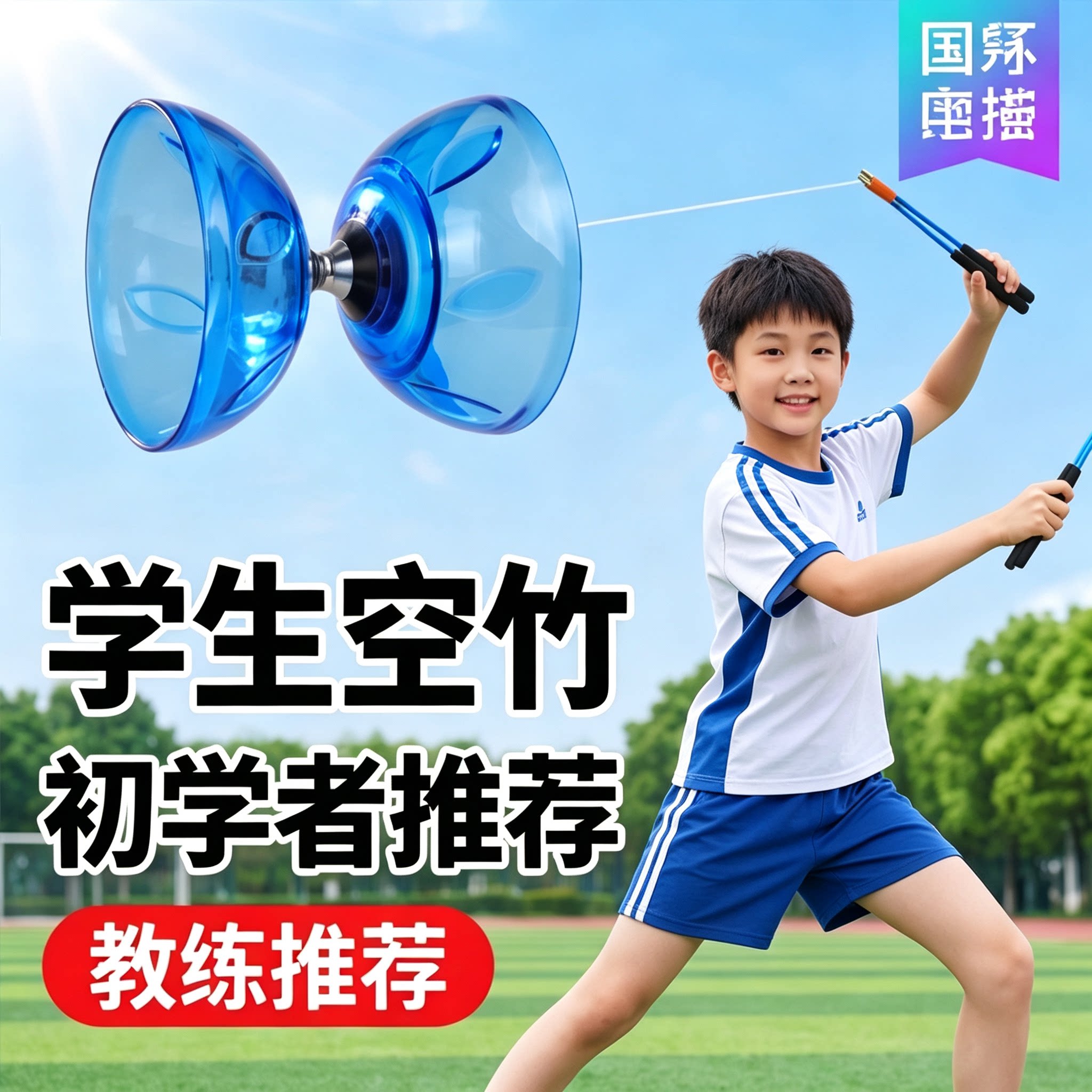 给孩子挑空竹安全材质才安心图片