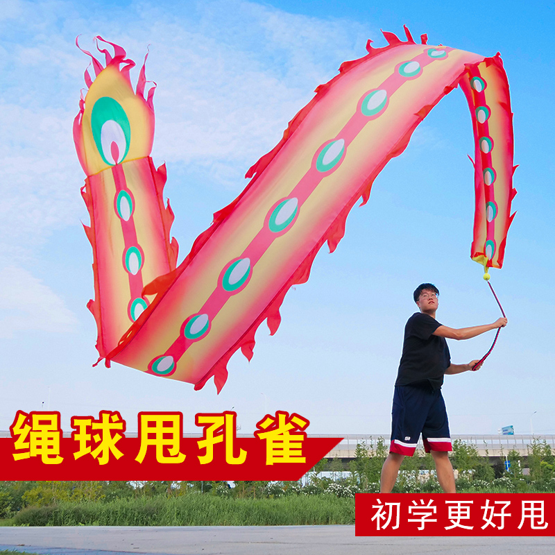 广场彩条初学中老年烫金带球甩龙