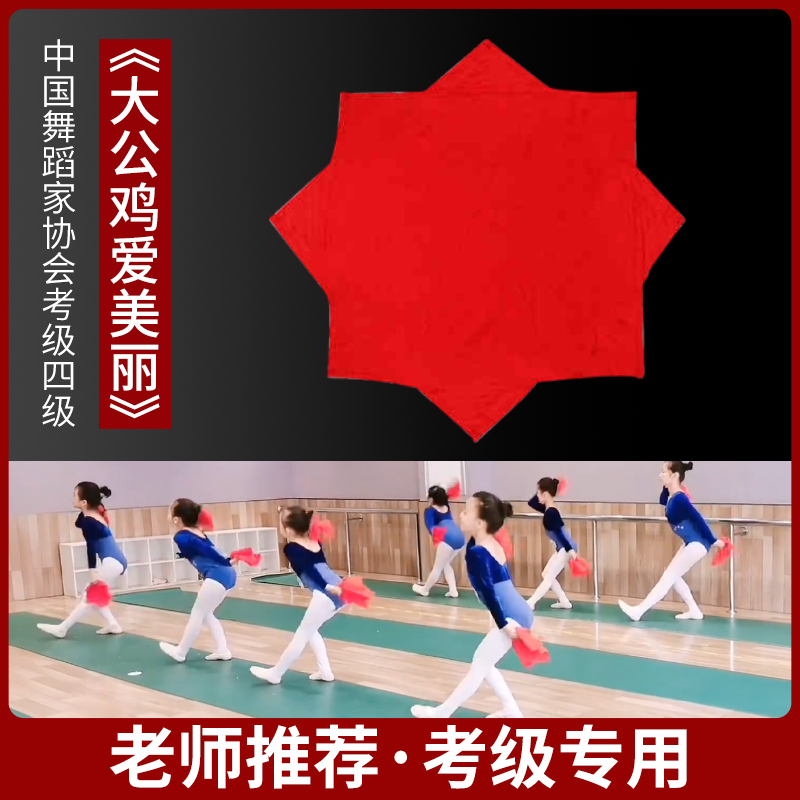 手绢花考级专用四级大公鸡爱美丽
