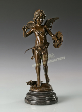 鸿鑫雕塑黄铜欧式人物装饰品摆件