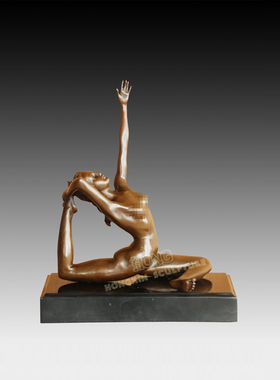 装饰品摆件鸿鑫雕塑黄铜欧式人物