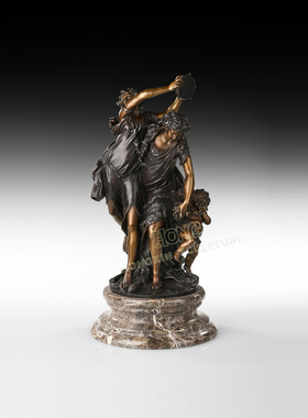 工艺品摆件鸿鑫雕塑黄铜欧式人物