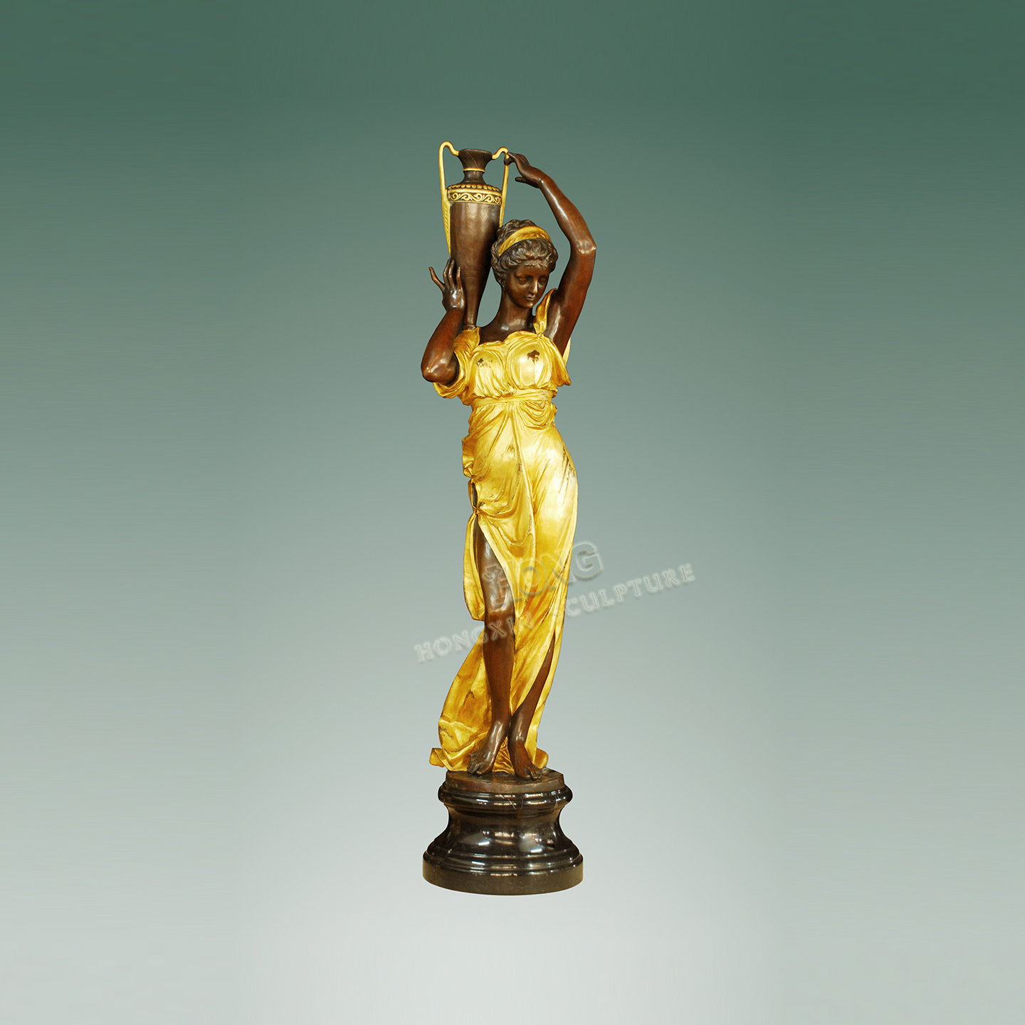 铜雕塑古典花瓶少女EP477516欧式人物工艺品客厅玄关家居桌面摆件,家居饰品,装饰摆件,淘宝优惠券,粉丝福利购,淘宝优惠卷