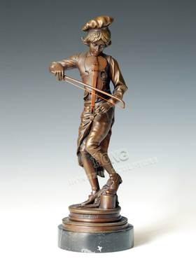 鸿鑫雕塑黄铜欧式人物工艺品摆件