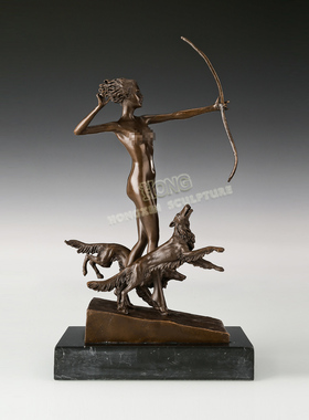 丹安娜摆件鸿鑫雕塑黄铜欧式人物