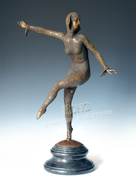 鸿鑫雕塑黄铜欧式客厅工艺品摆件