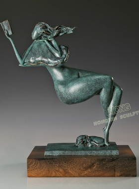 抽象人物抱枕看书工艺品件包邮