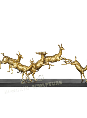 工艺品客厅摆件鸿鑫雕塑黄铜动物