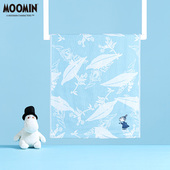 夕才儿美术馆 纯棉纱布毛巾全棉家用高档洗脸面巾 MOOMIN姆明正版