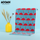 MOOMIN姆明儿童毛巾纯棉柔软吸水纱布毛圈家用卡通全棉速干小面巾