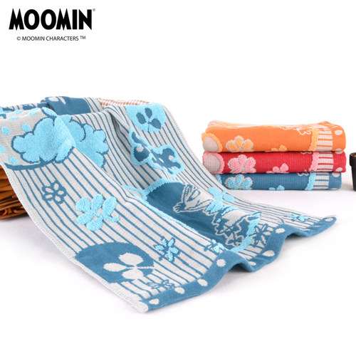 3条装Moomin面巾儿童纯棉