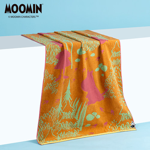 Moomin/姆明纯棉双面毛圈浴巾