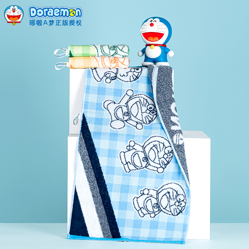 哆啦A梦正版纯棉毛巾