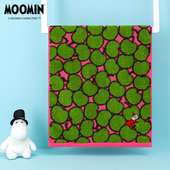 夕才儿美术馆姆明苹果纯棉成人面巾 全棉家用吸水柔软洗澡大毛巾