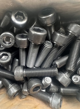 正品晋亿12.9级内六角M14*35全牙黑色螺栓高强度SCM435合金钢螺丝