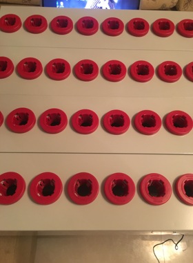 精品刀具架BT30浅灰色C双排刀架刀柄座数控刀具管理车柜管理架座