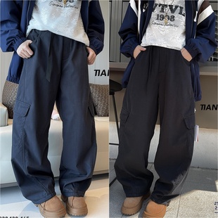 女童软壳休闲裤 裤 25020 男童加绒保暖户外工装 天依角2025冬款