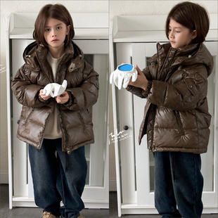 啦芙莱童装 男童女童90白鸭绒加厚面包保暖羽绒服外套6052 2025冬款