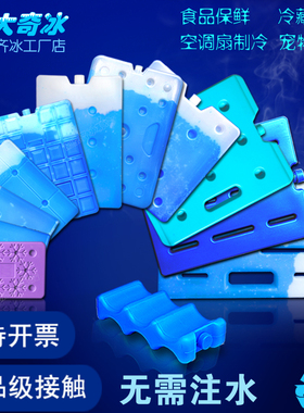 蓝冰冰盒空调扇宠物降温冰袋保鲜冰板保温箱摆摊蓄冷可循环冰晶盒