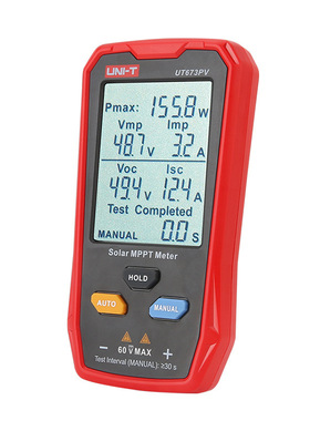 优利德UT673PV光伏组件功率测试仪太阳能板MPPT 光伏板供电检测仪