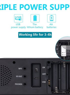 手卷电子鼓 9 Pad  Roll Up Drum Kit硅胶手卷架子鼓 儿童打击乐