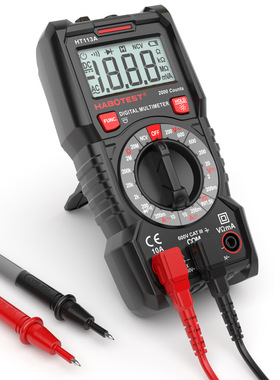 华博HT113A数字万用表高精度智能防烧万能表便携式电工数显万用表