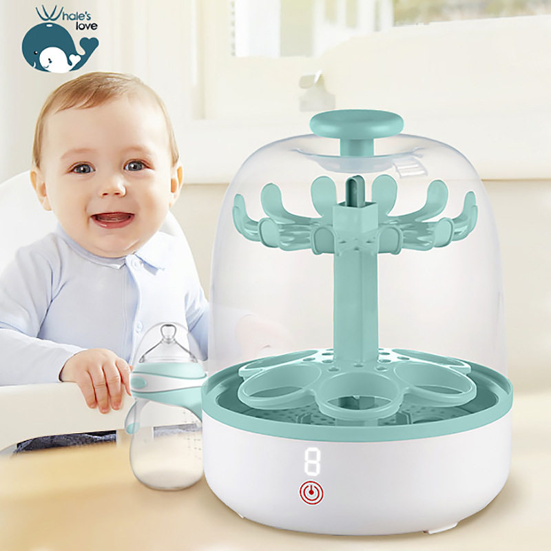 跨境定制婴儿奶瓶消毒器奶嘴消毒机大容量防烧干没烘干蒸汽消毒锅