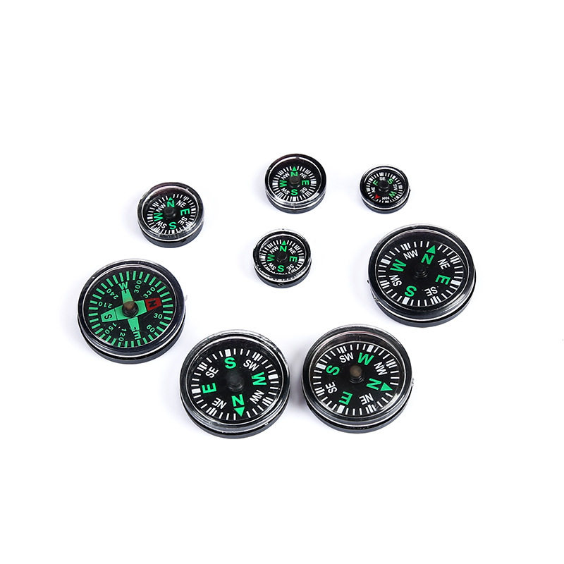 特价户外用品箱包服饰配件用20mm微型塑料指南针装饰配件用指南针