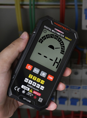 华博HT125B数字智能万用表电工防烧维修电表多功能自动数显万能表