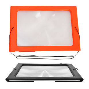 72个大尺寸LED灯冷暖光源USB插电老人整页阅读看书折叠台式放大镜