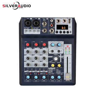 跨境八路小型调音台手机声卡电脑Audio Mixer录音DSPX效果器专业